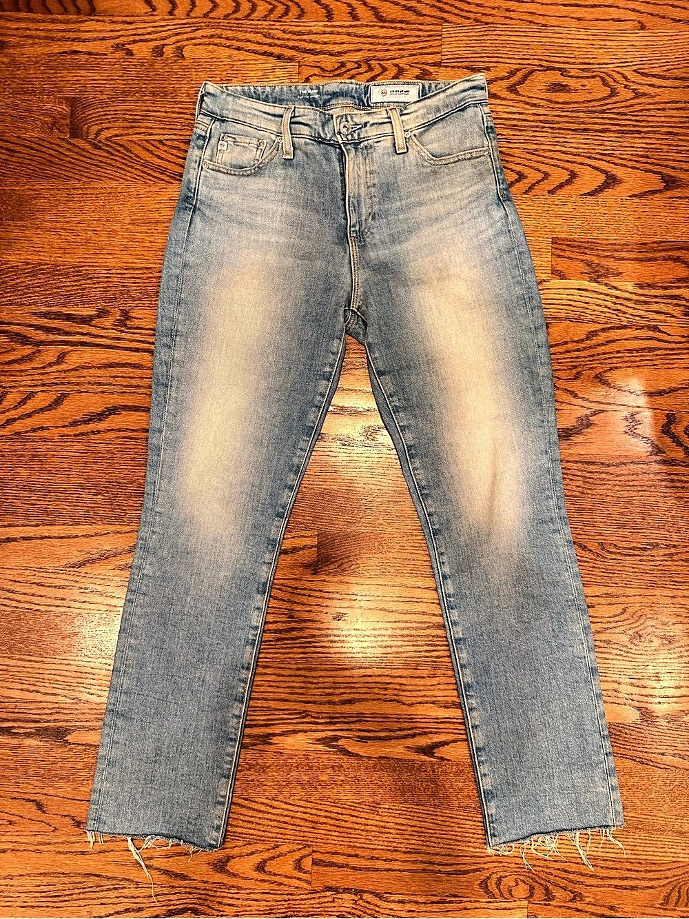 AG Adriano Goldschmied The Mari High-Rise Straight Jeans, size 28